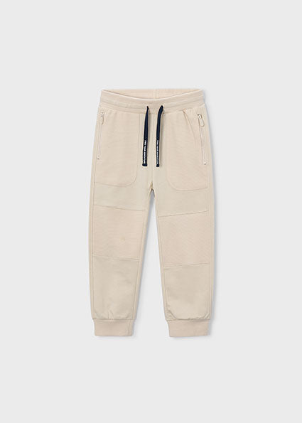 Pantalón jogger con cremallera en bolsillos niño