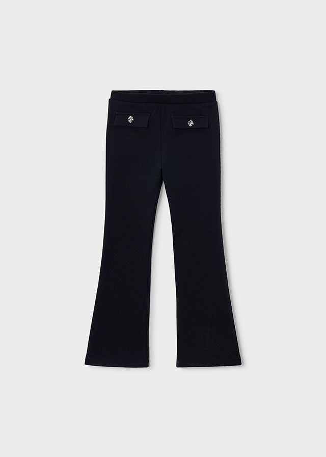 Leggings felpa flare niña