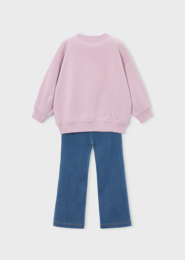 Conjunto leggings flare niña
