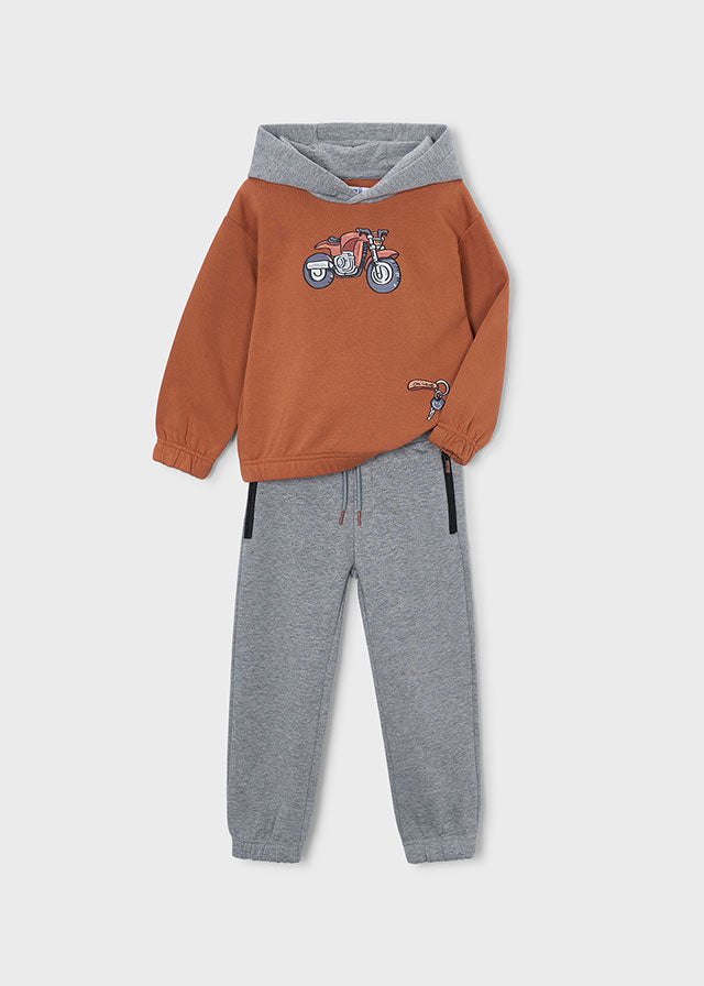 Chandal sudadera moto niño