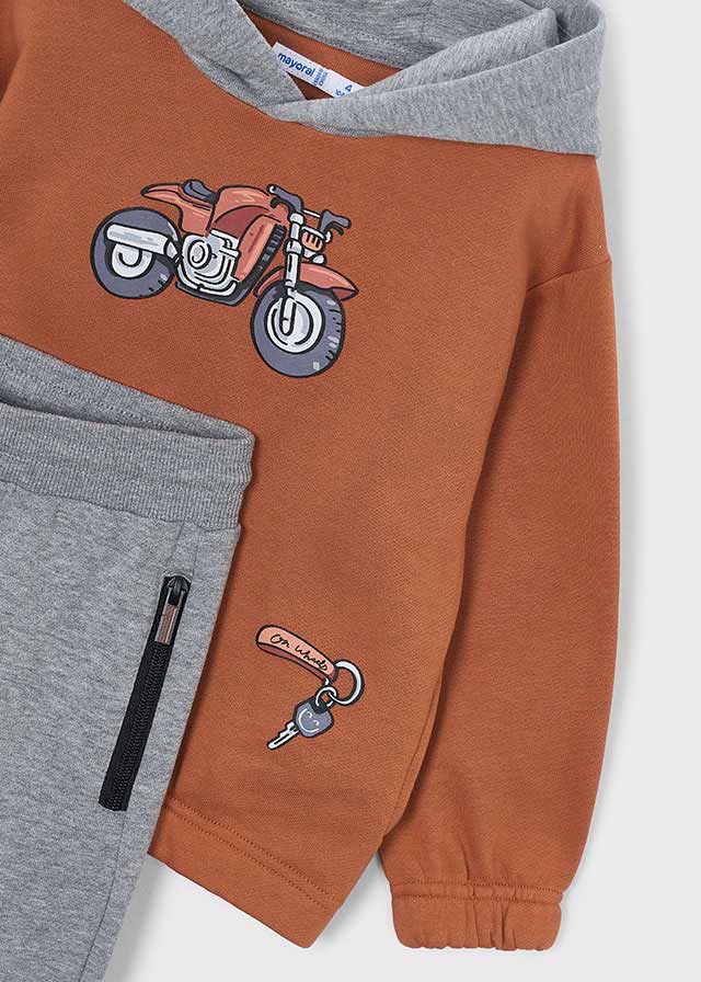 Chandal sudadera moto niño