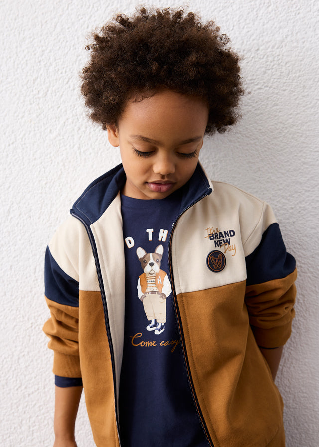 Chandal canguro sin capucha niño