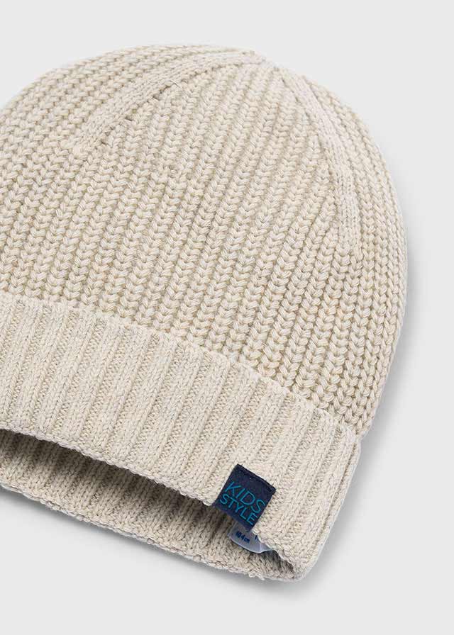 Gorro punto con vuelta, unisex.