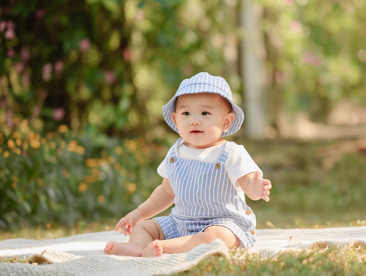 Pelele Corto Rayas Con Gorro