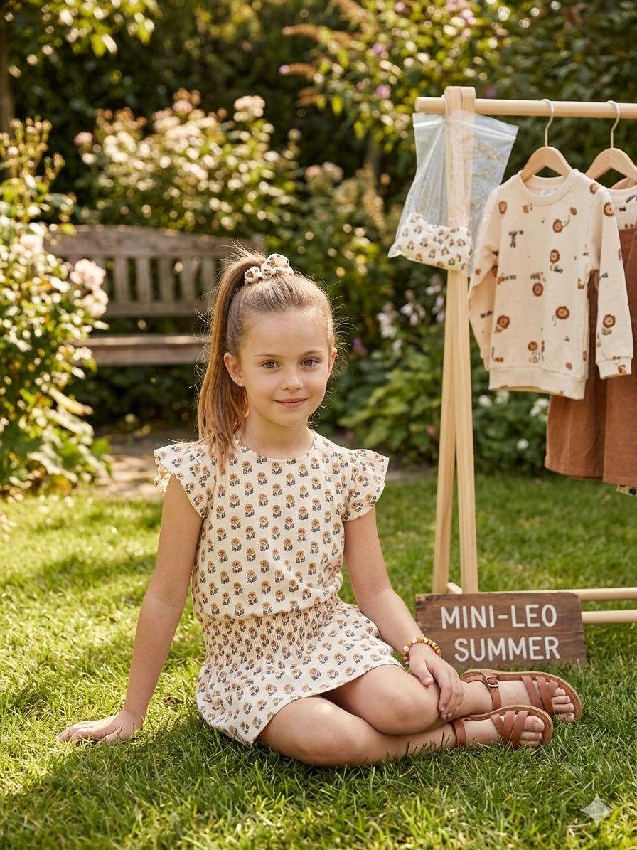 Vestido estampado con coletero