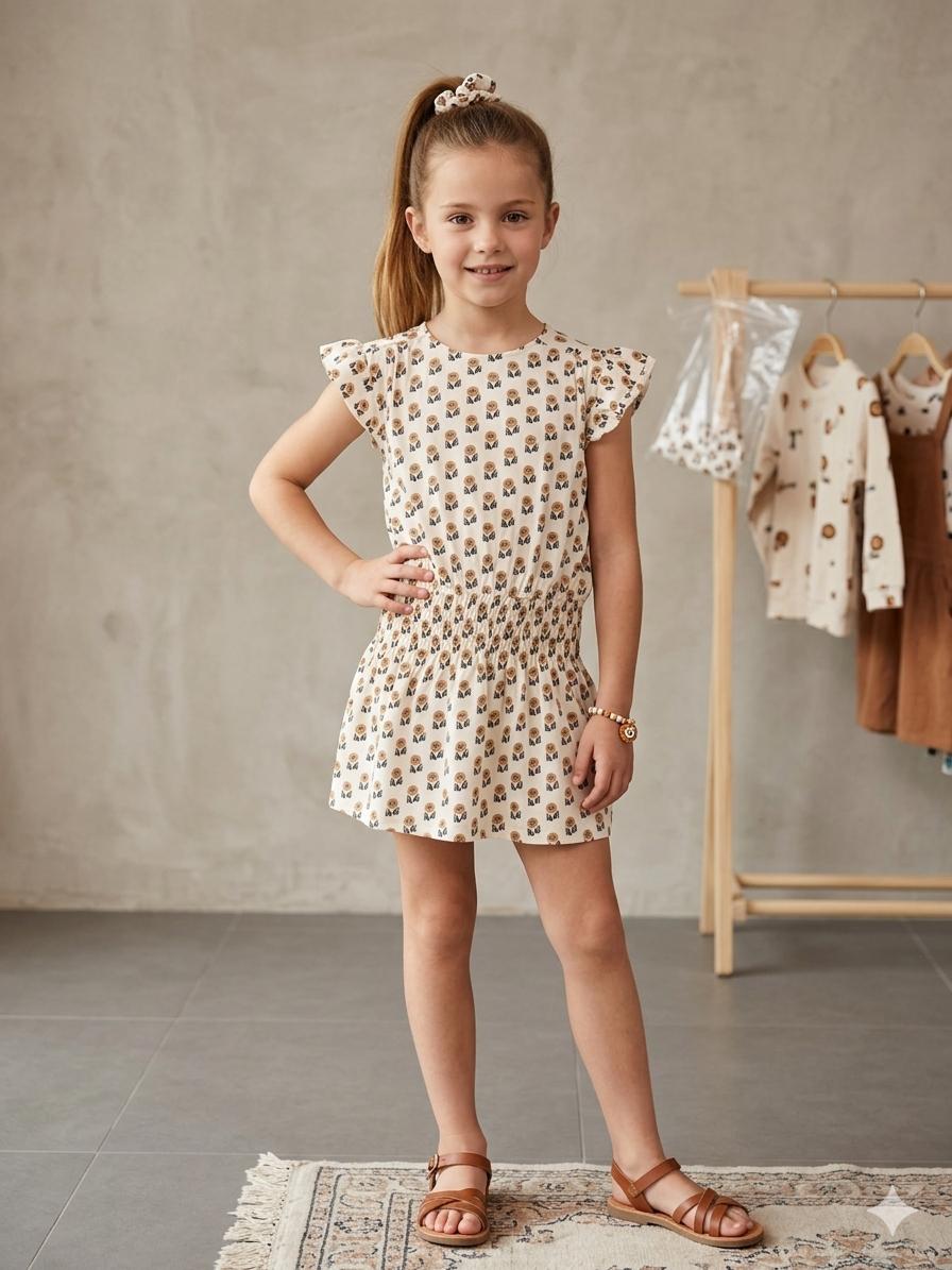 Vestido estampado con coletero