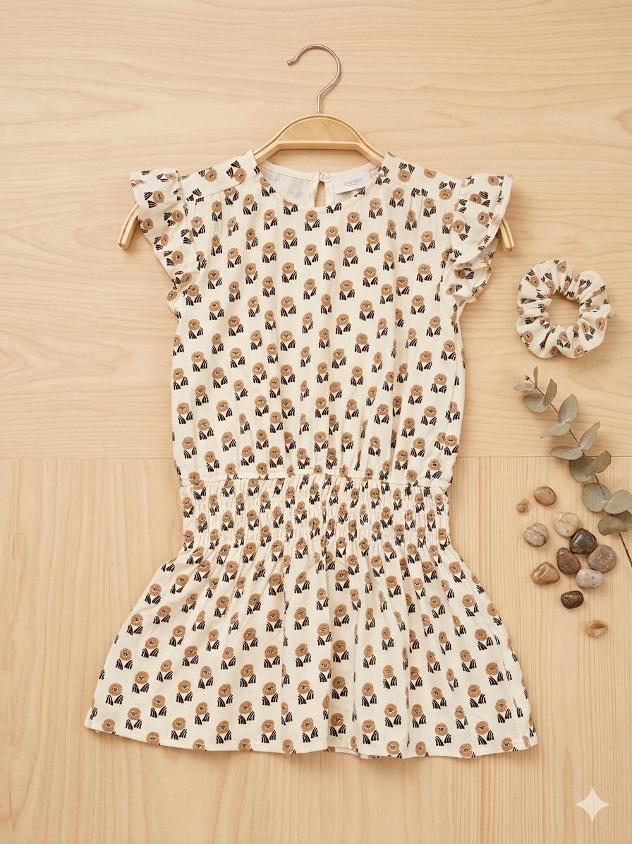 Vestido estampado con coletero