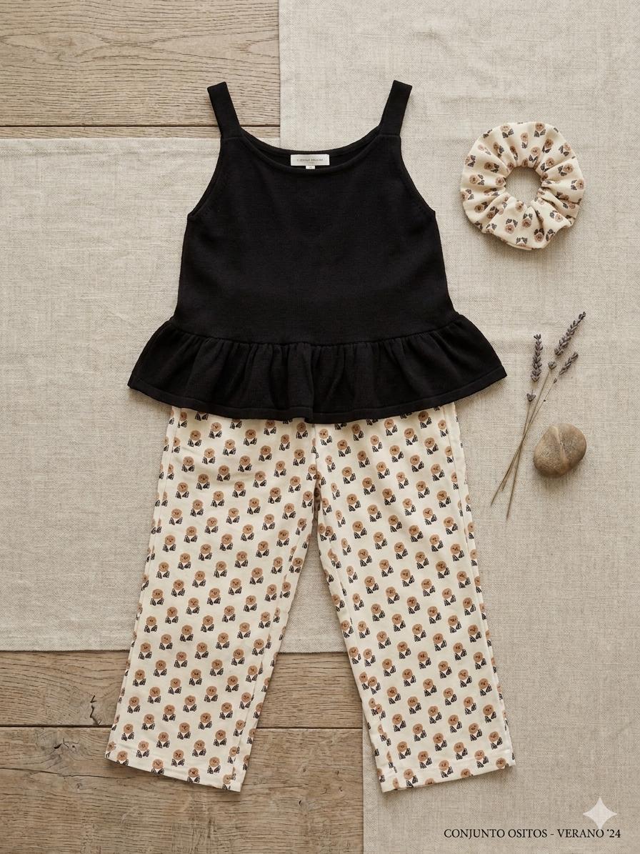 Conjunto top, legging y coletero