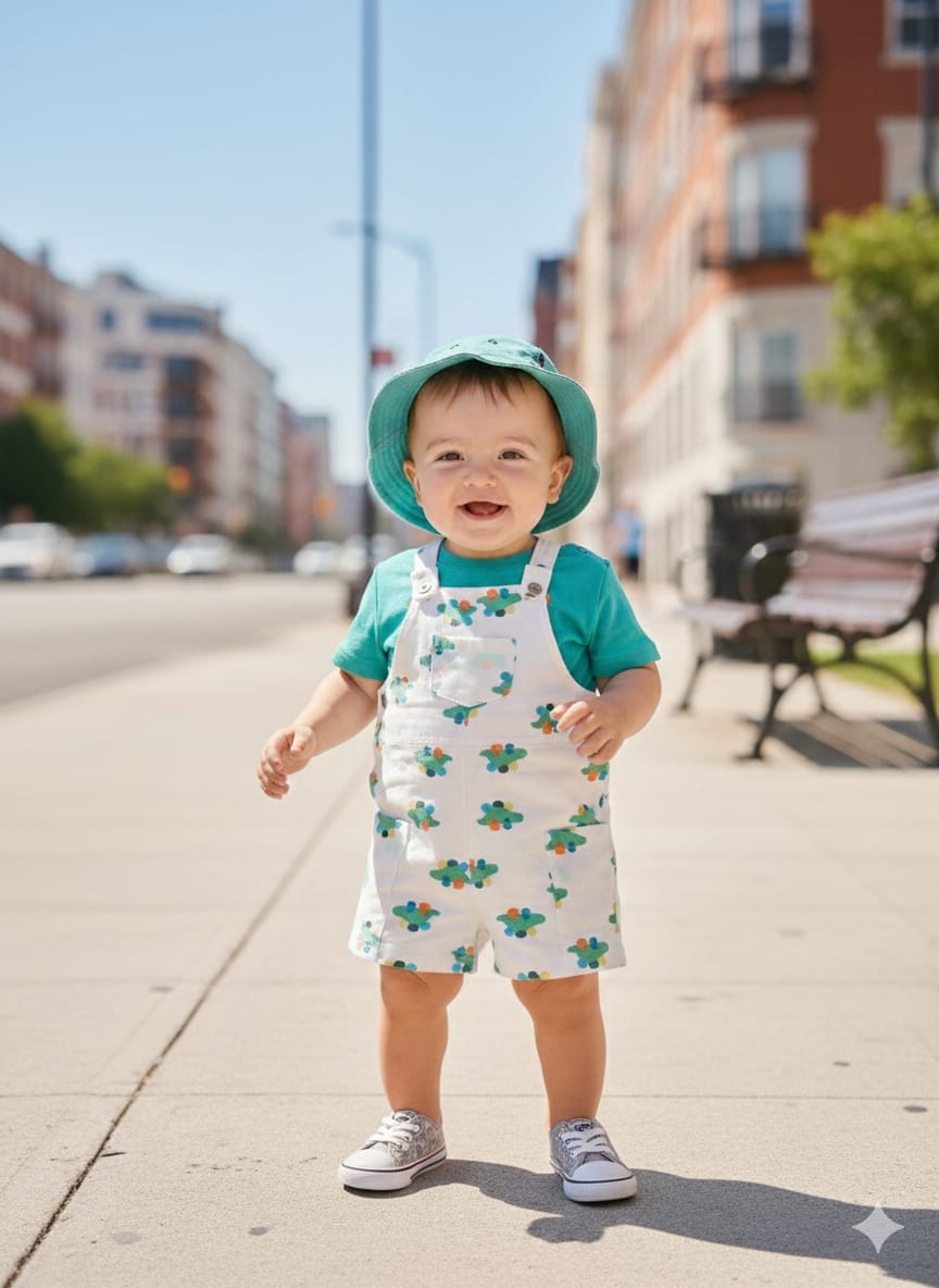 Conjunto peto camiseta y gorro