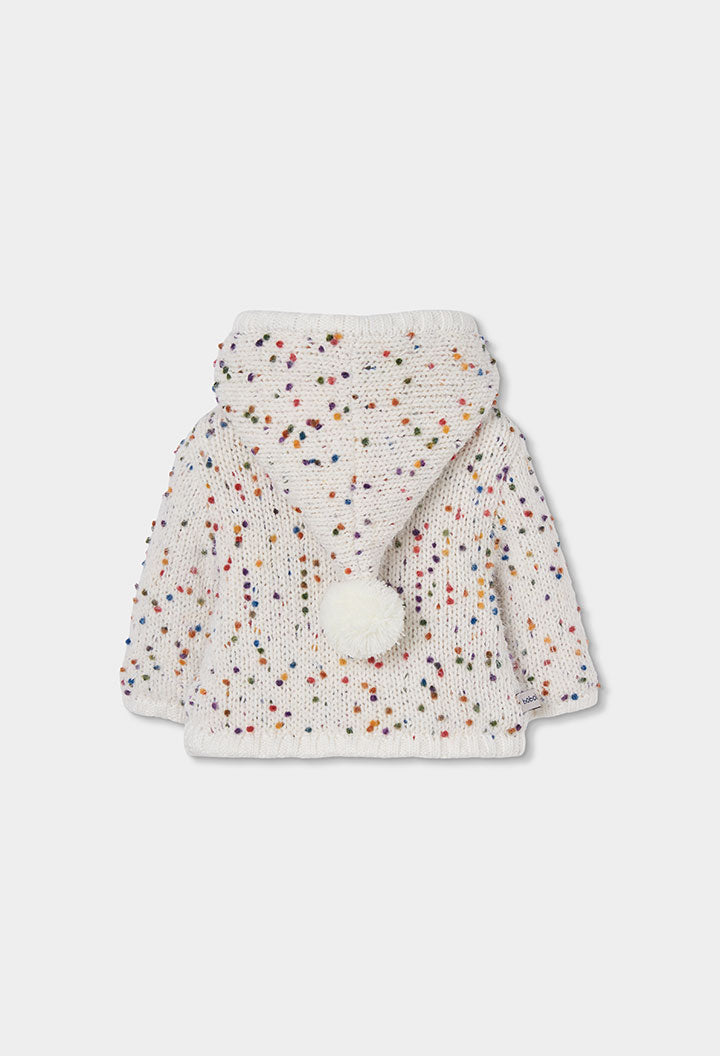 Chaqueta tricotosa de bebé niña