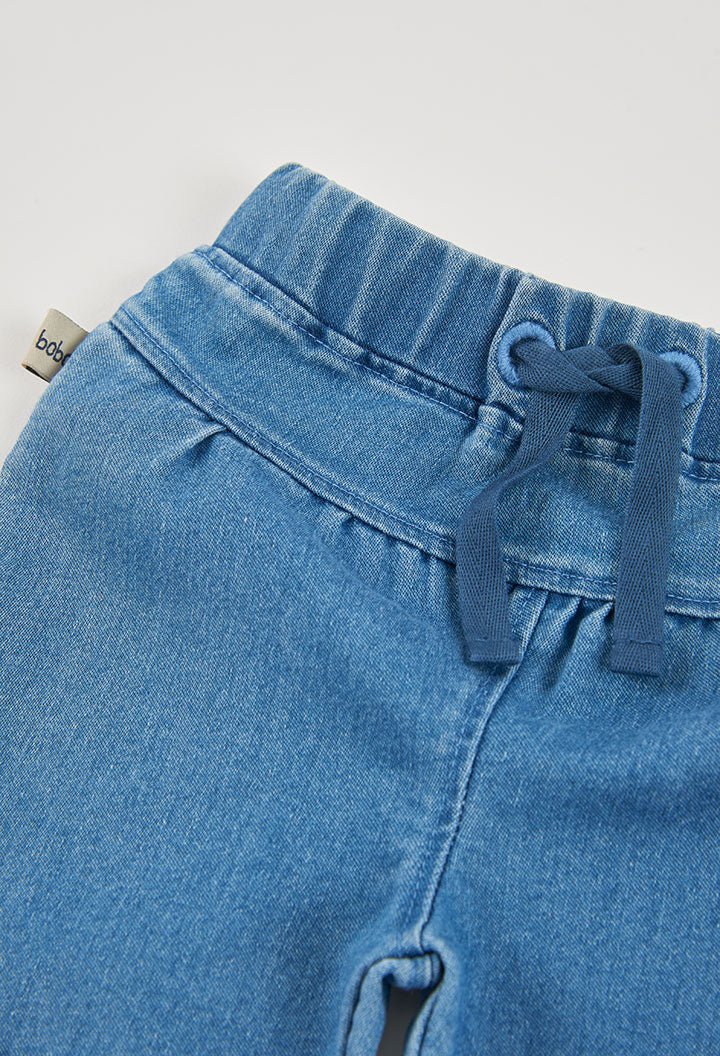 Pantalón denim punto de bebé niña