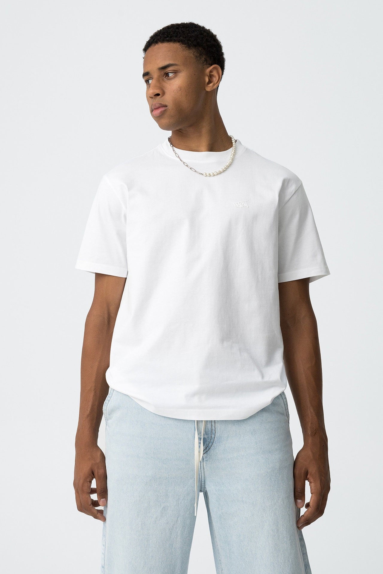 Camiseta  chico manga corta blanca