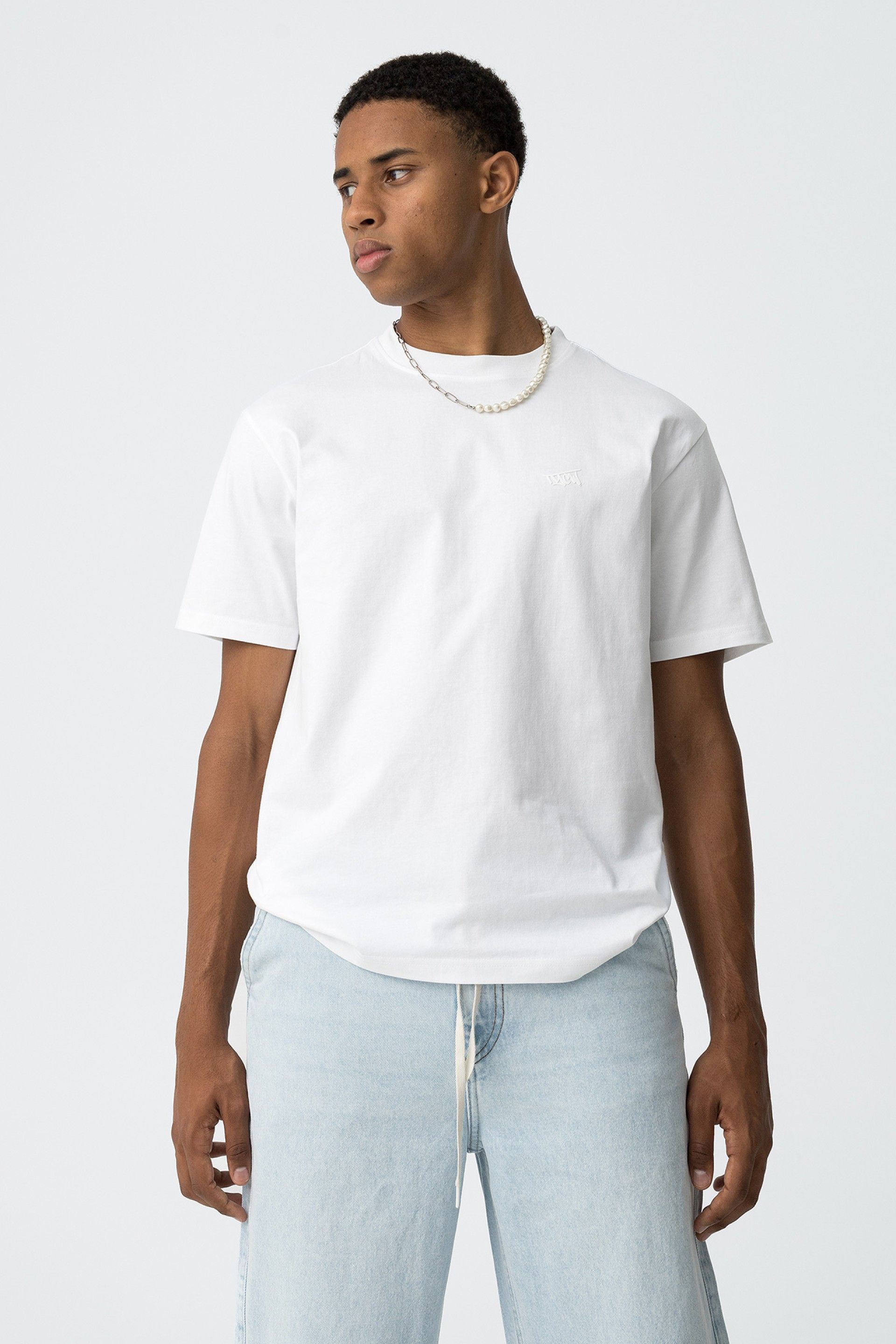 Camiseta  chico manga corta blanca