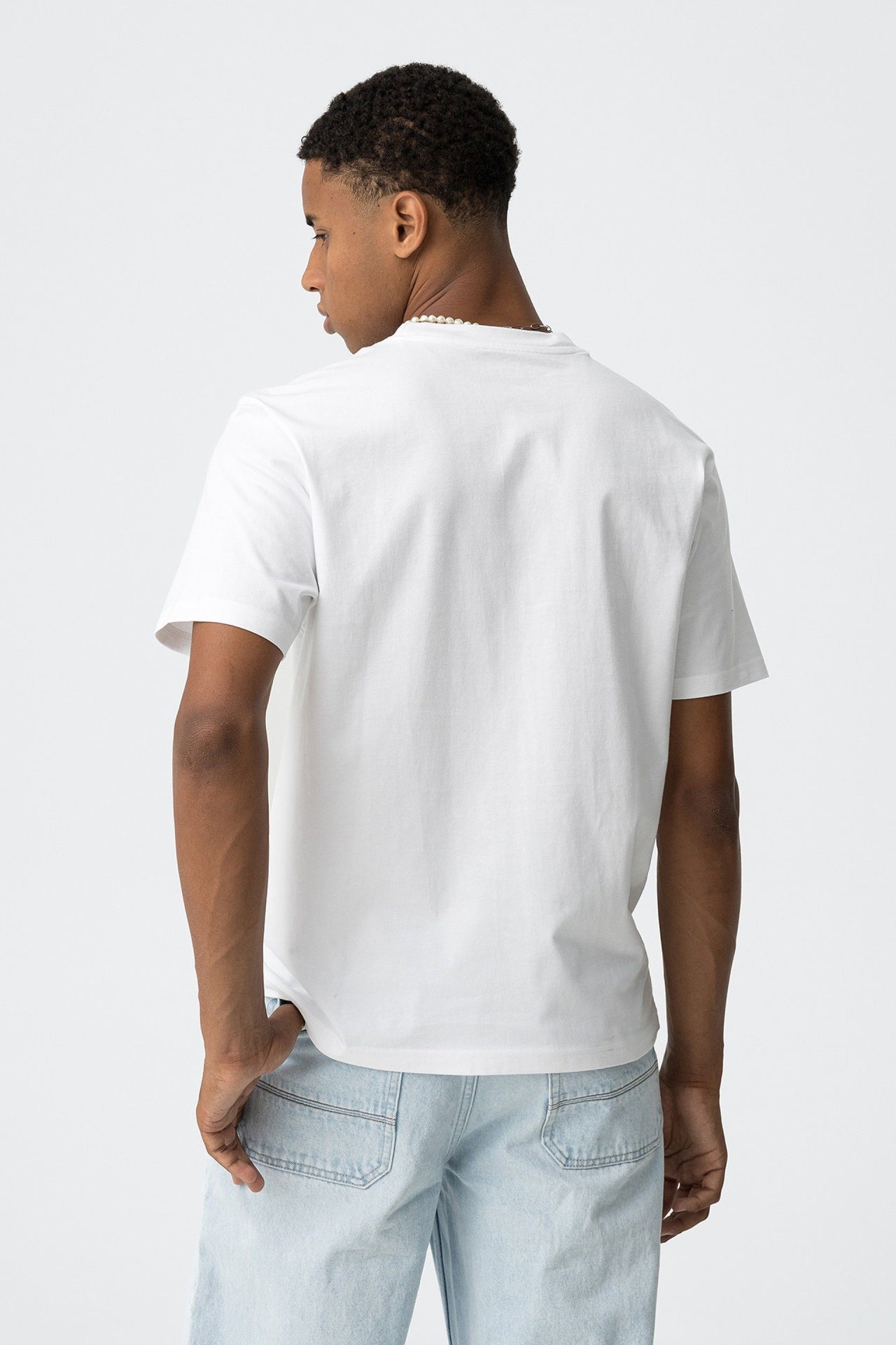 Camiseta  chico manga corta blanca
