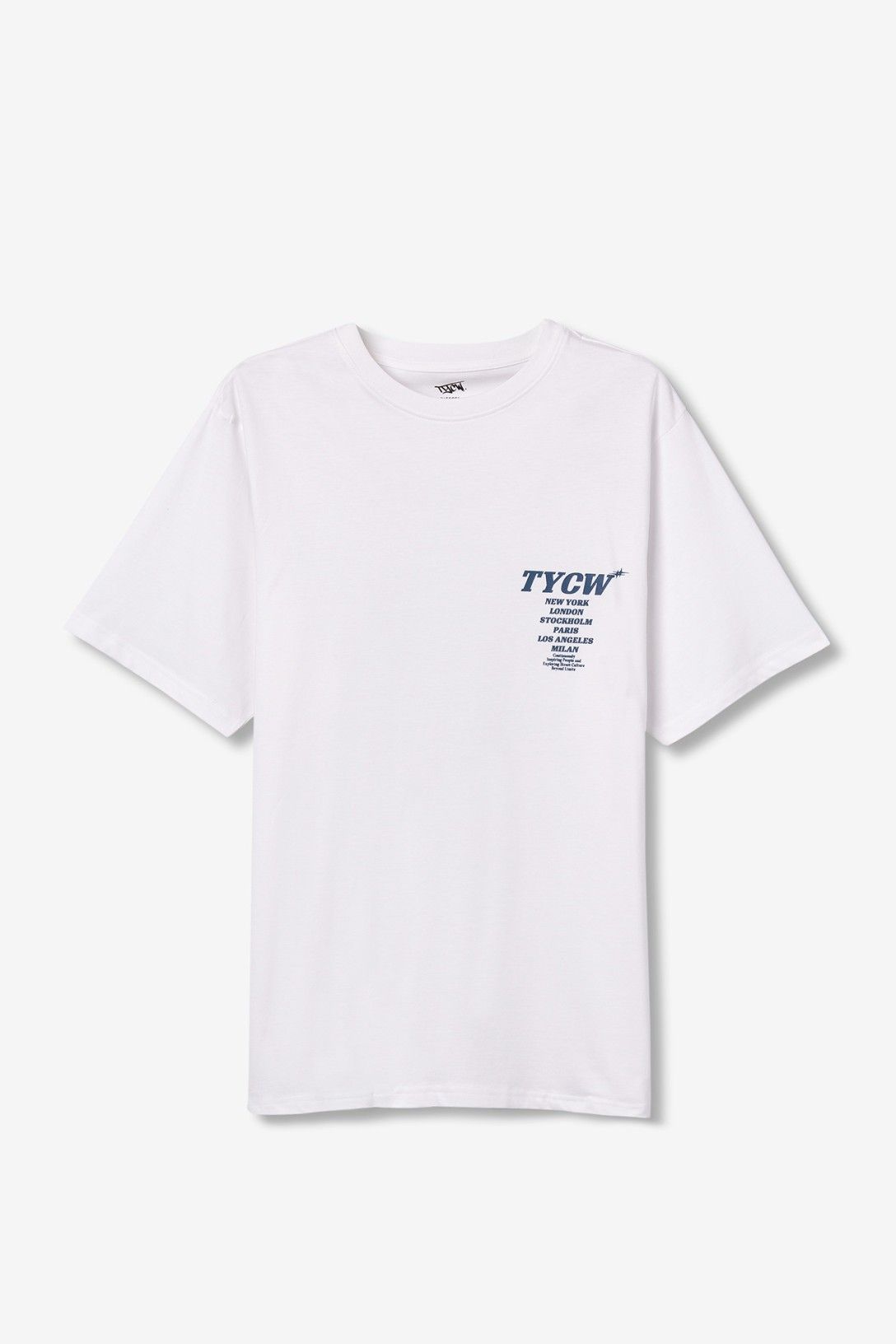 Camiseta básica manga corta blanca, chico.