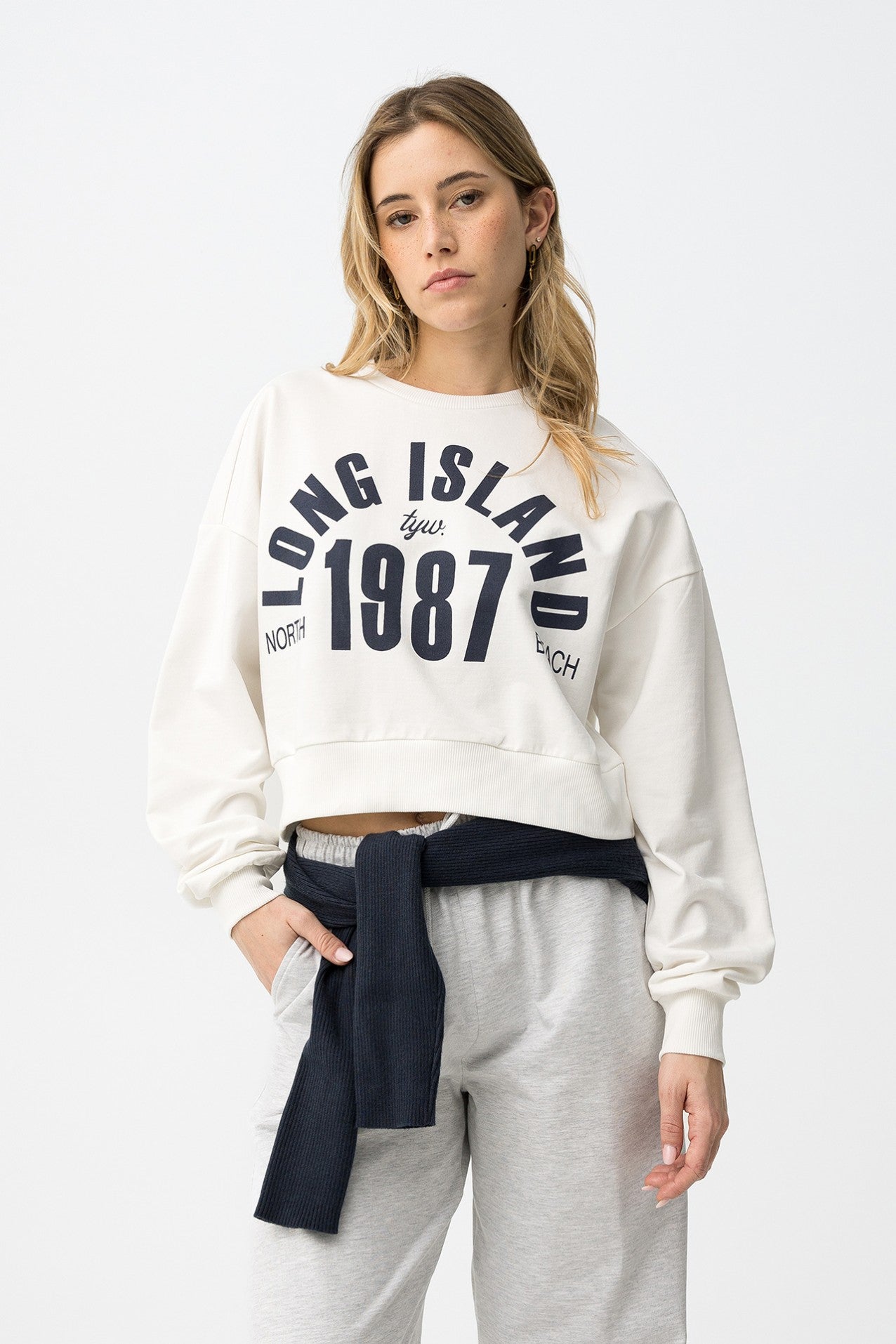 Sudadera crop
