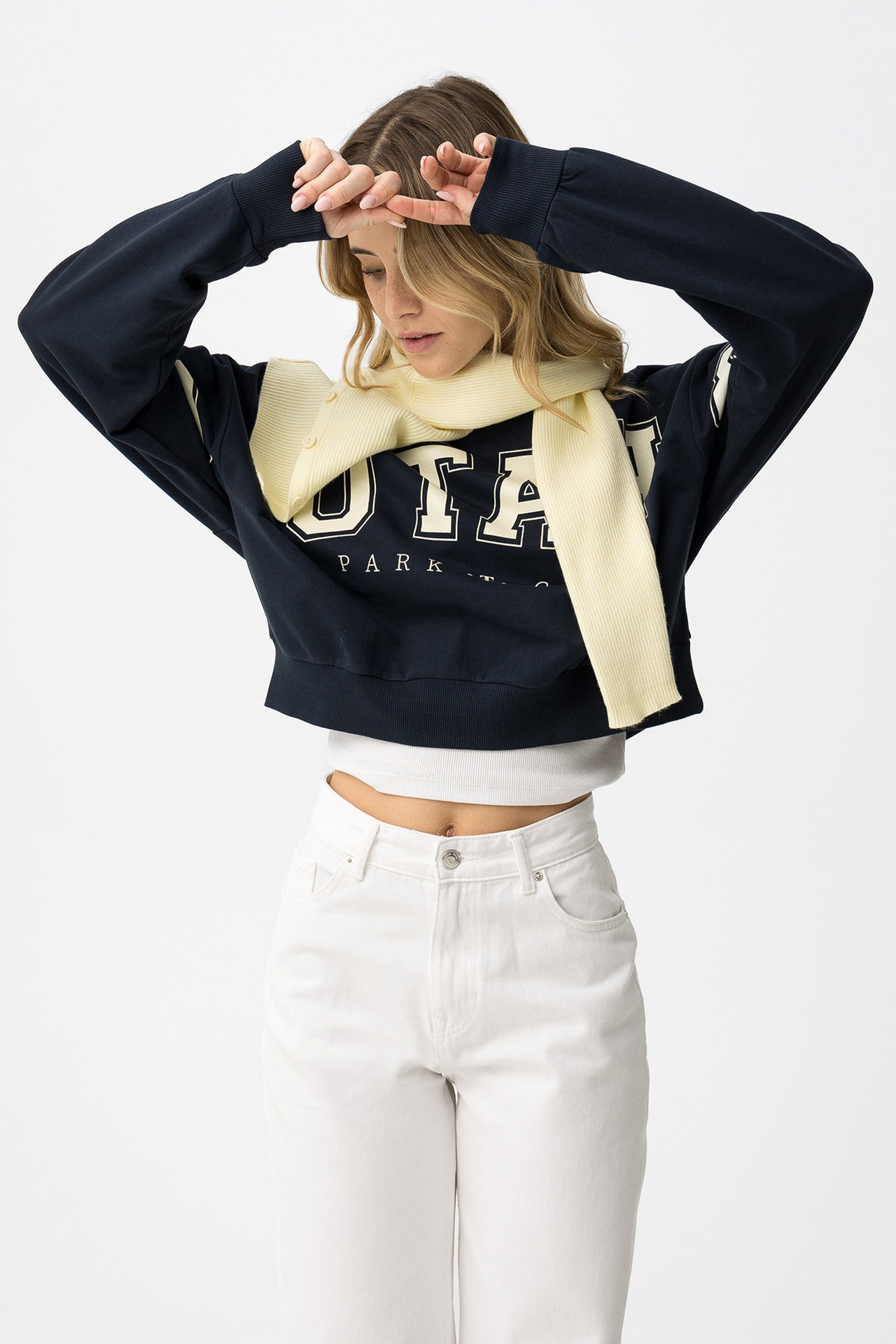 Sudadera crop