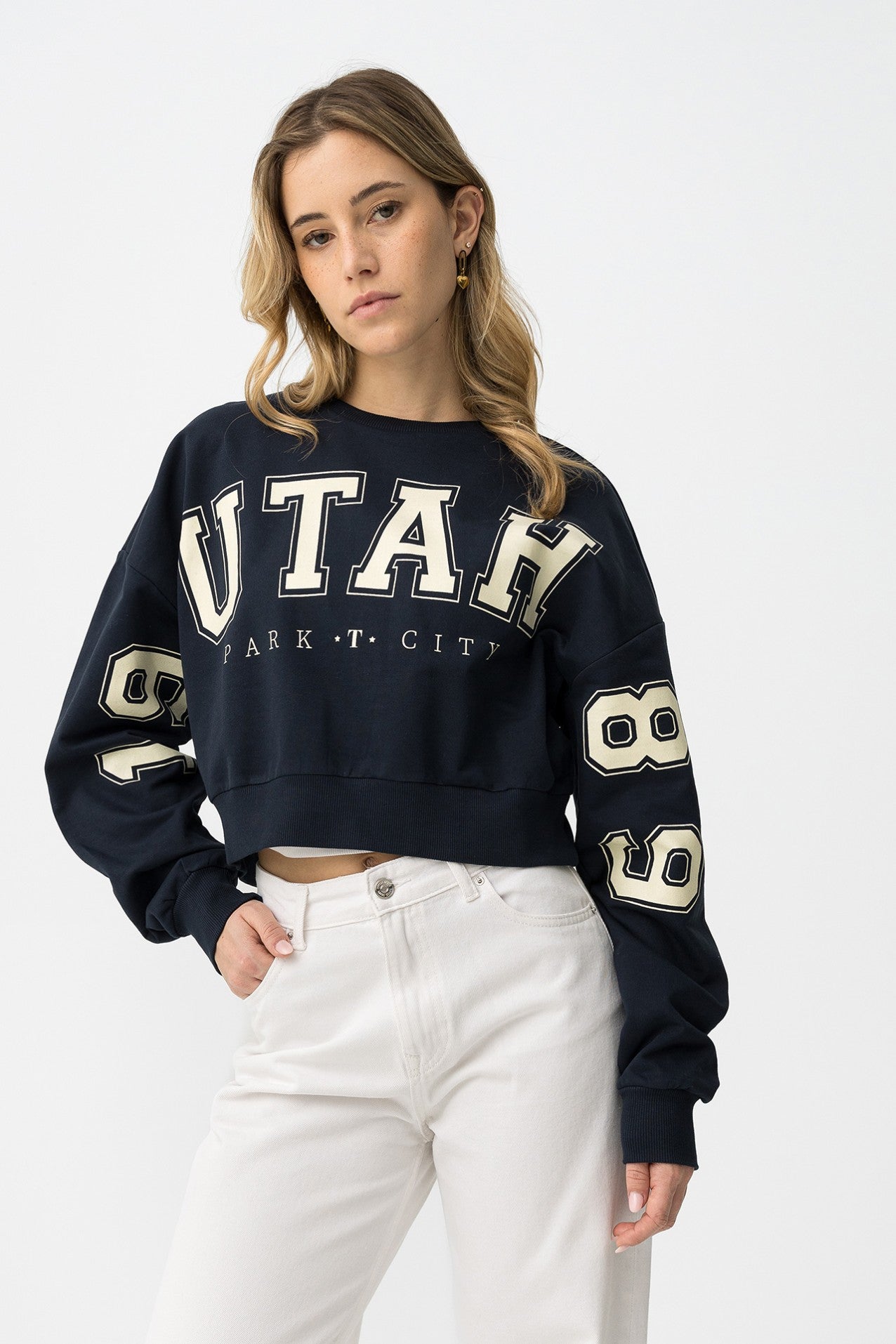 Sudadera crop