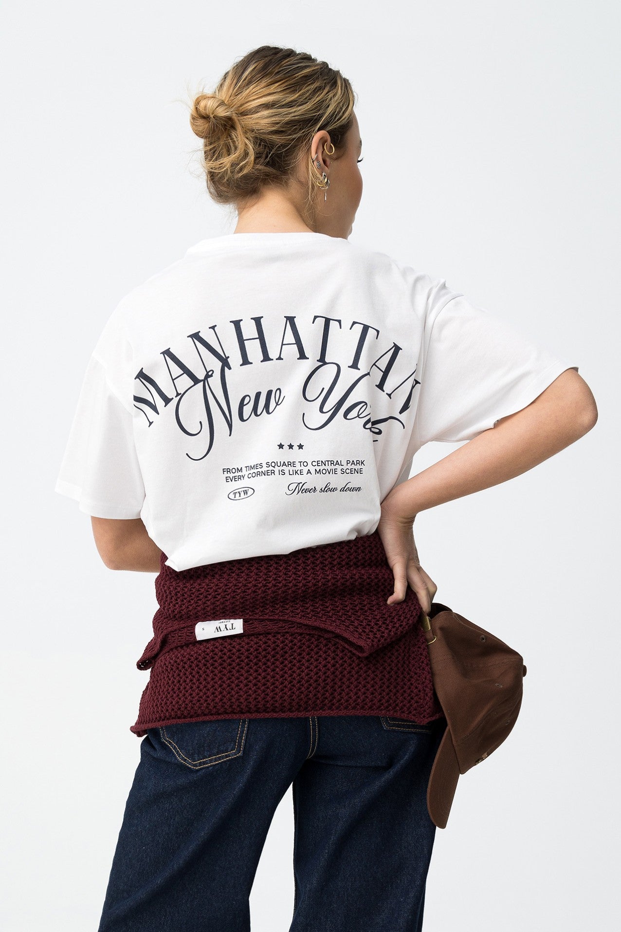 Camiseta manga corta oversize