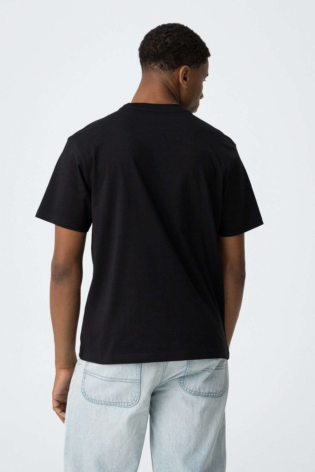 Camiseta chico manga corta negra