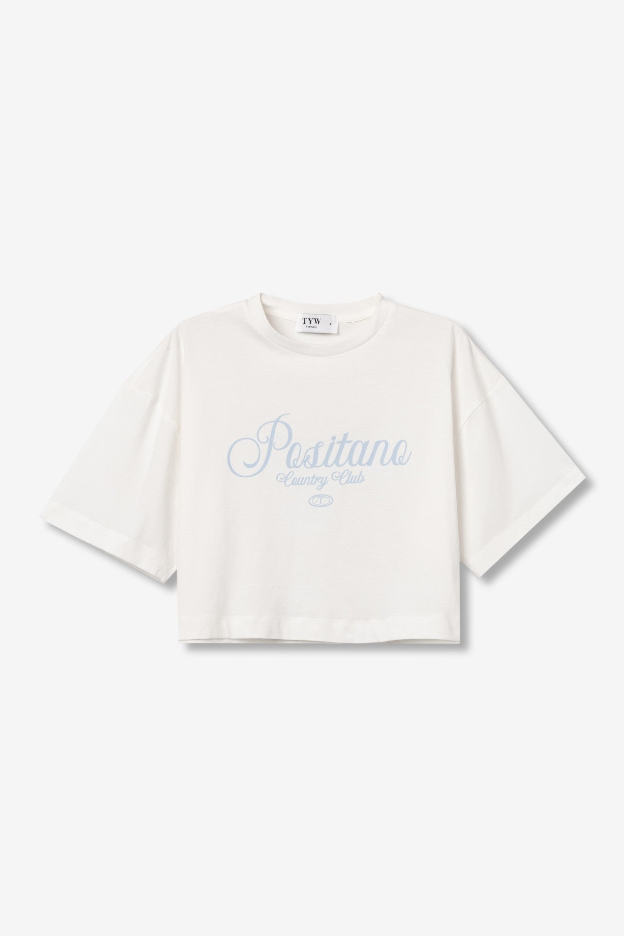 Camiseta crop de manga corta