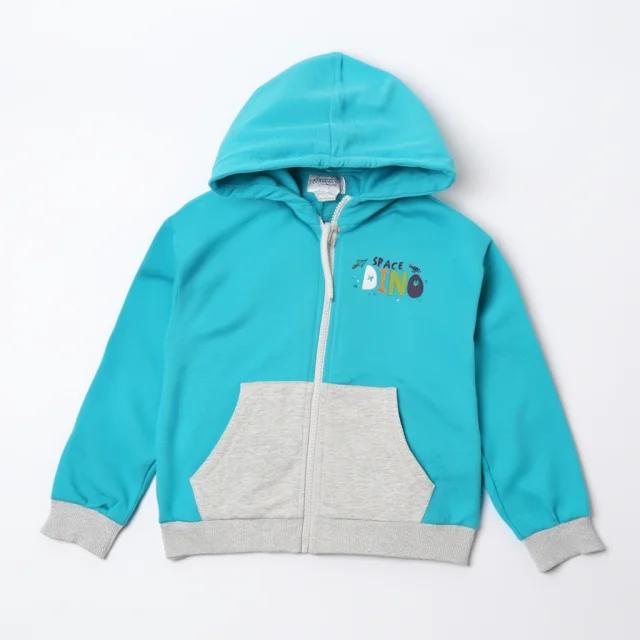 Sudadera Cremallera Turquesa