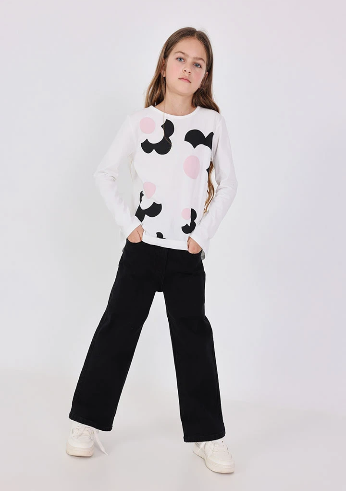 Pantalón Denim Elástico De Niña