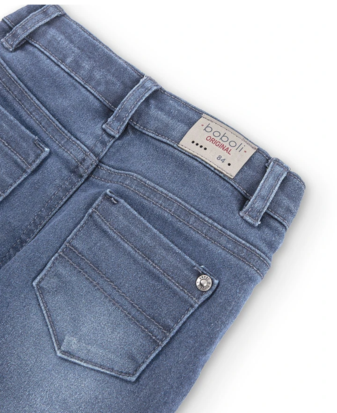 Pantalón Denim Elástico De Niño