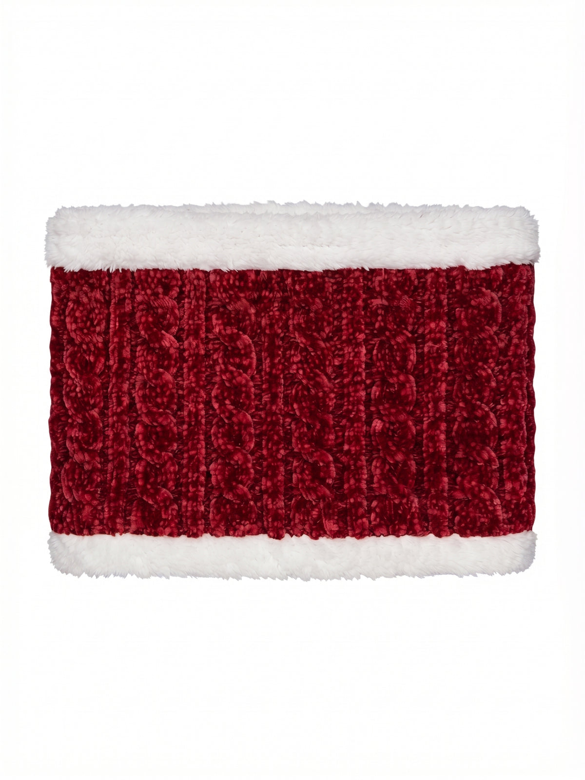Cuello trenzado con pelo, varios colores