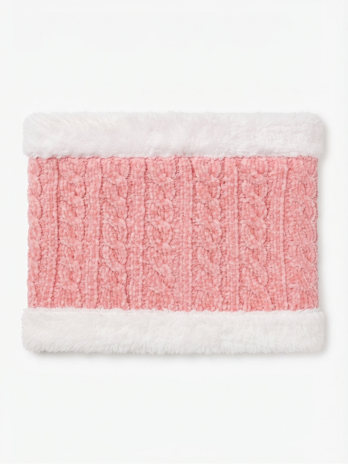 Cuello trenzado con pelo, varios colores