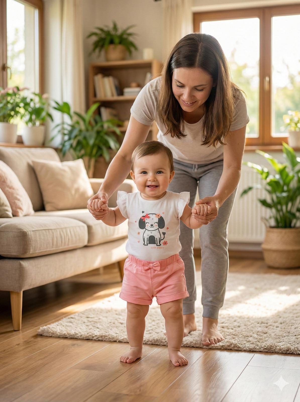 Conjunto Camiseta y Pantalón Bebé Niña