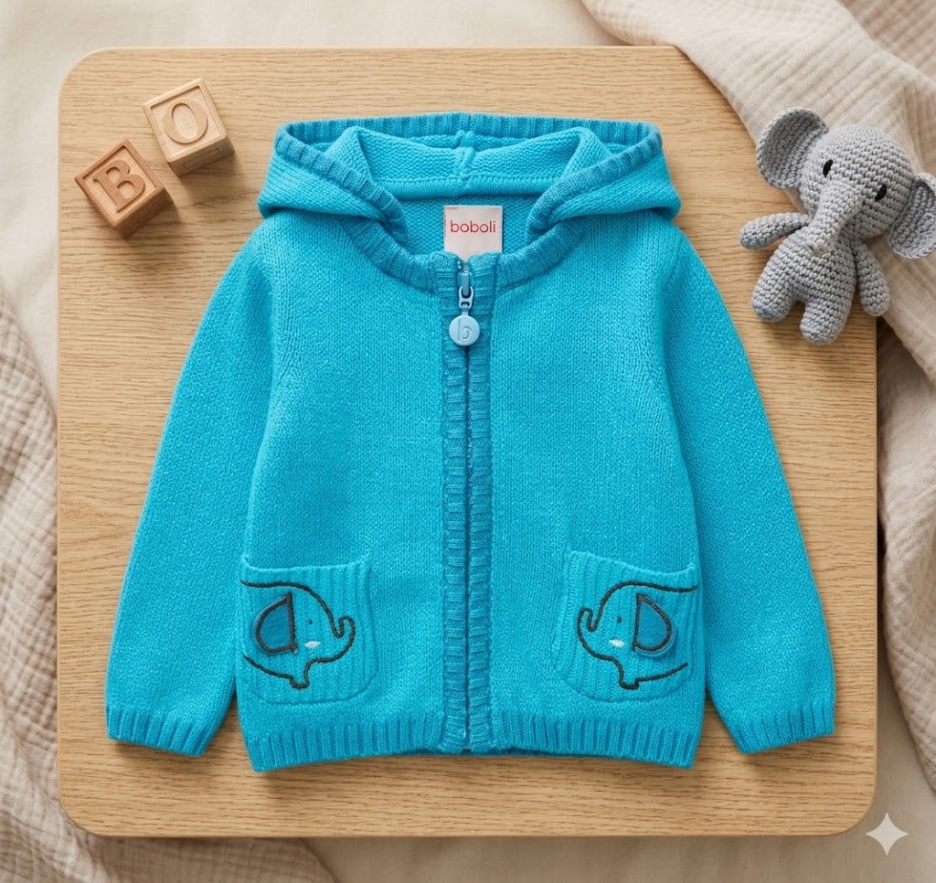 Chaqueta tricotosa de bebé niño