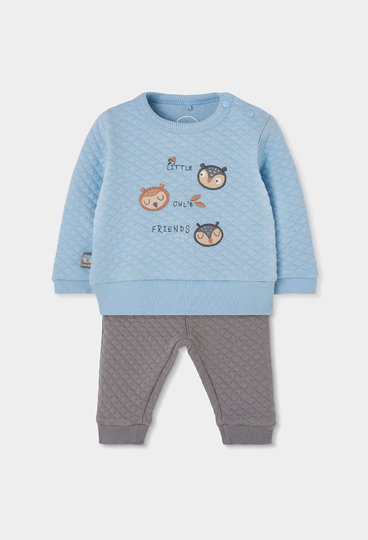 Conjunto punto de bebé niño