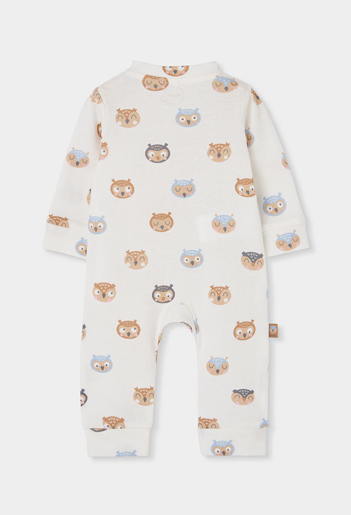 Pelele canalé estampado de bebé