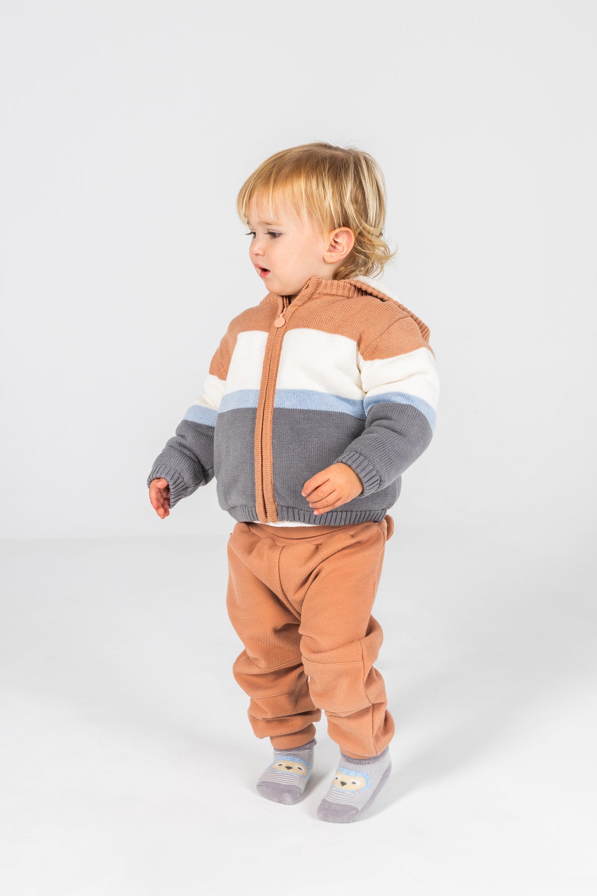 Chaqueta tricotosa de bebé niño