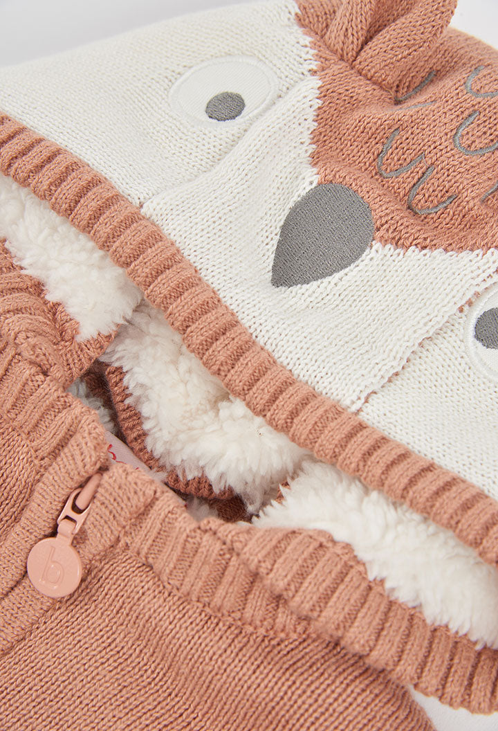 Chaqueta tricotosa de bebé niño