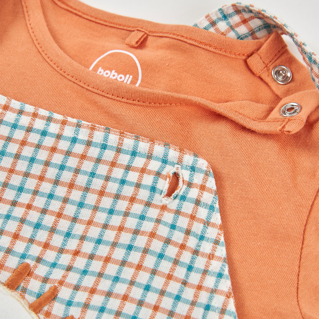 Conjunto algodón combinado de bebé