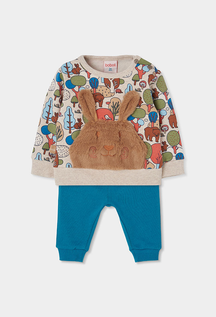 Conjunto punto de bebé niño