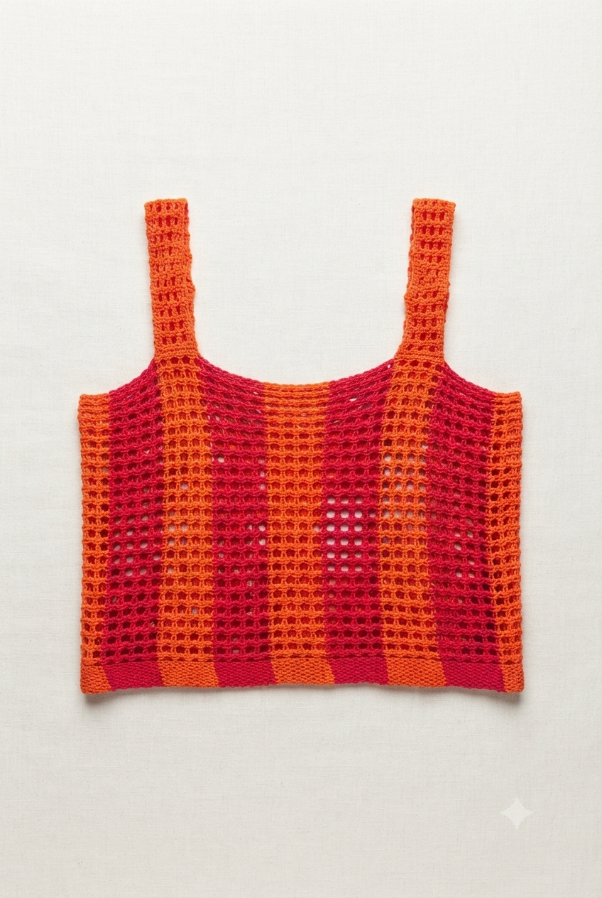 Top tiras crochet