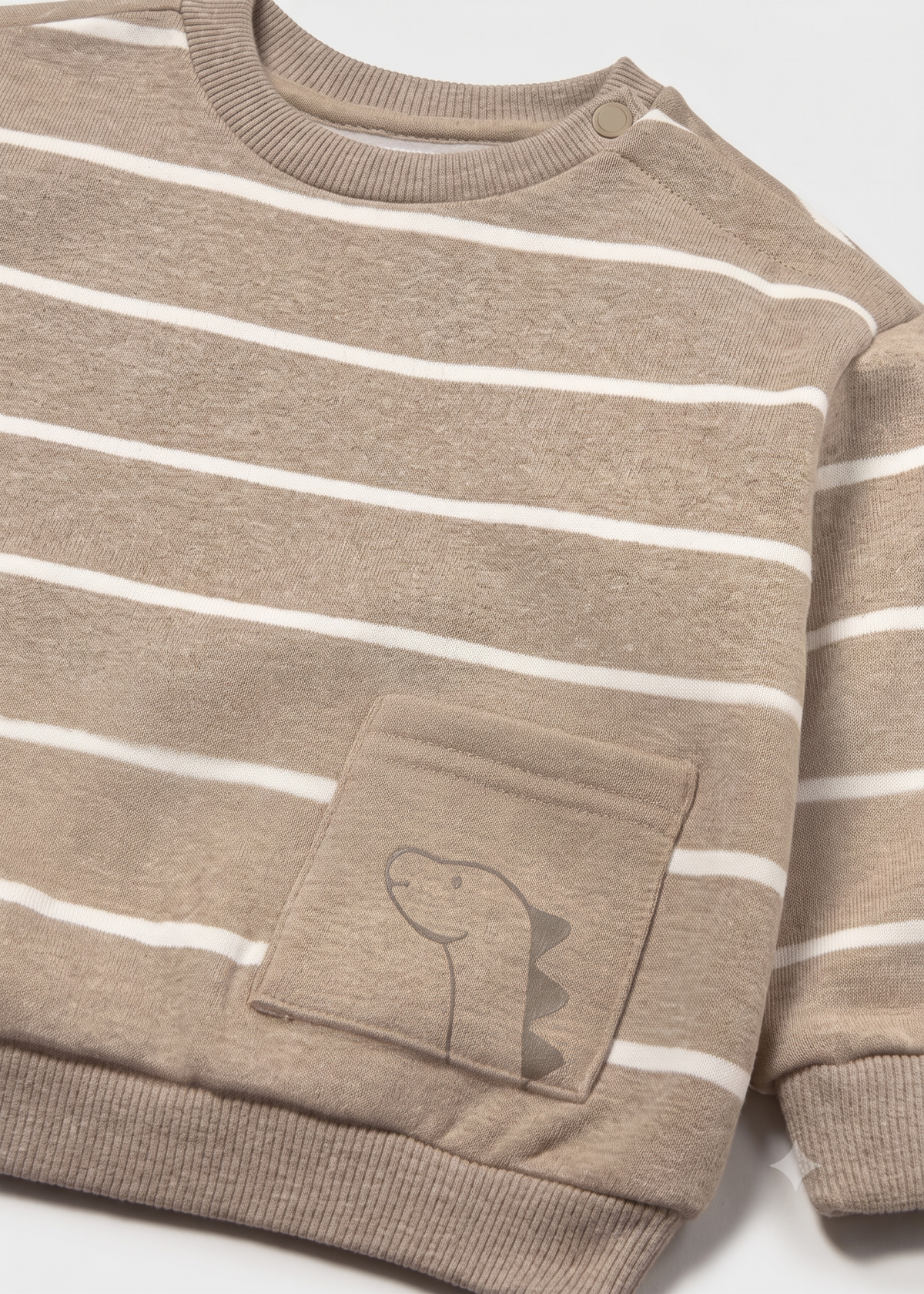 Sudadera con bolsillo dinosaurio bebé