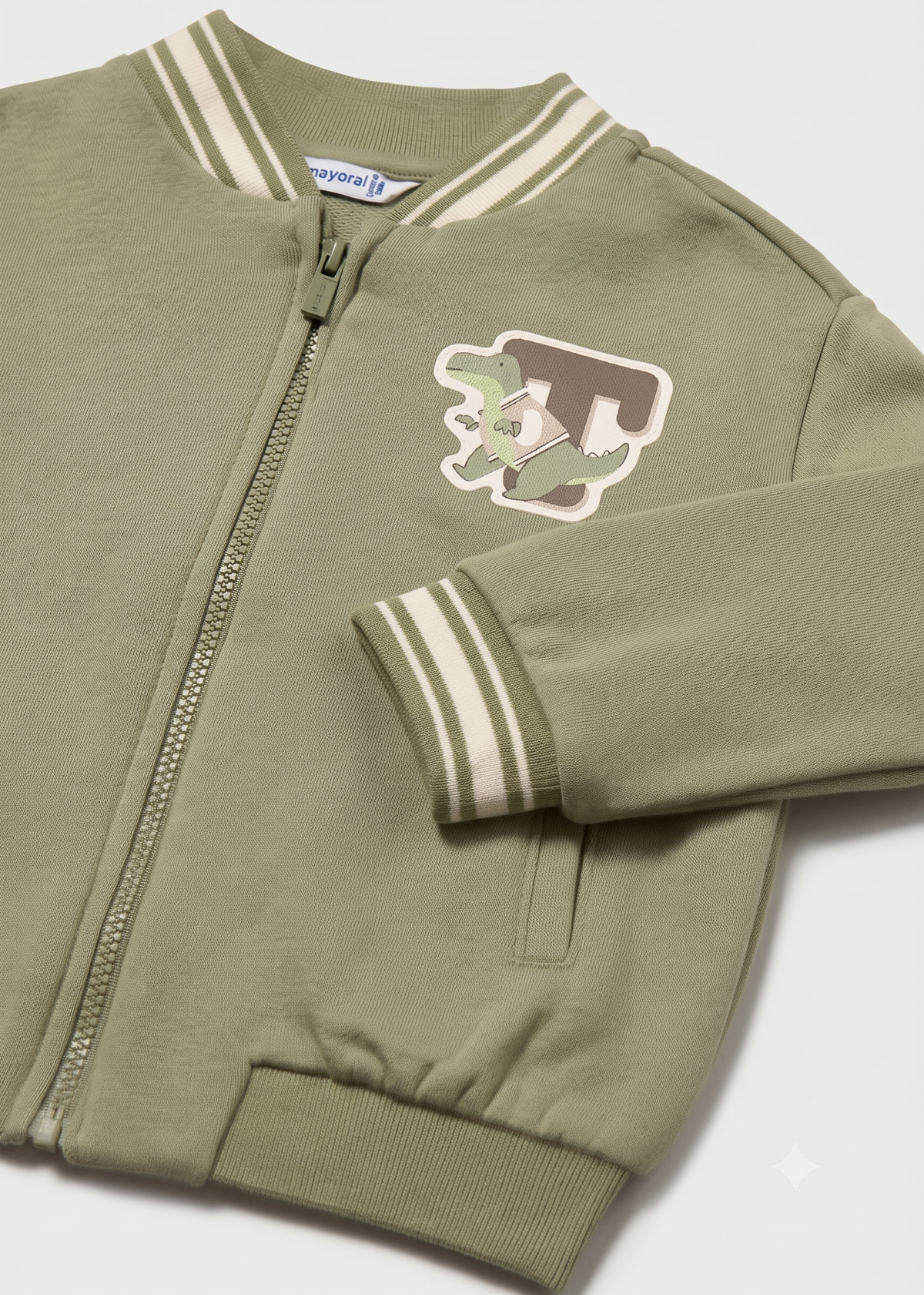 Chaqueta Bomber sin capucha dinosaurio bebé