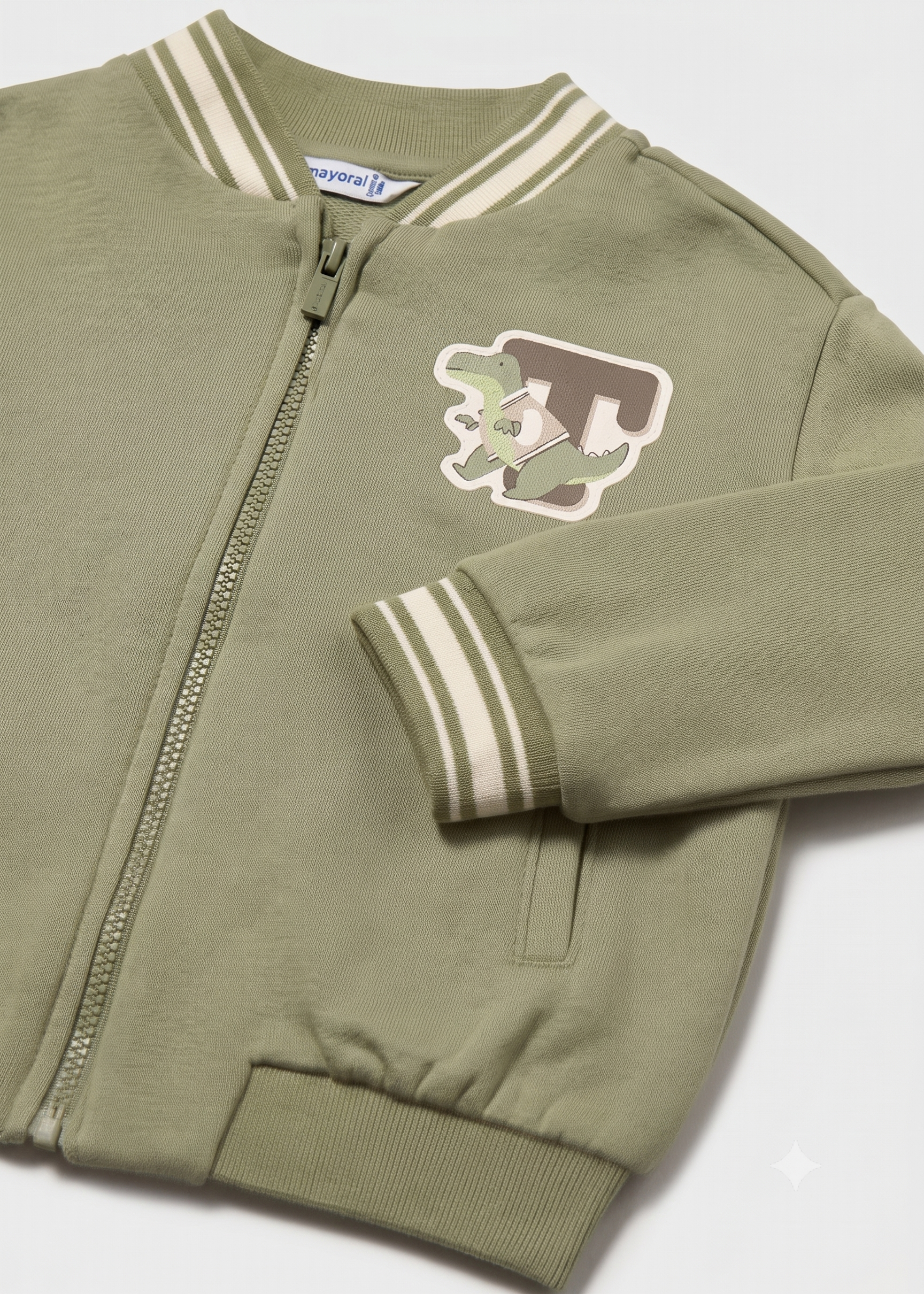 Chaqueta Bomber sin capucha dinosaurio bebé