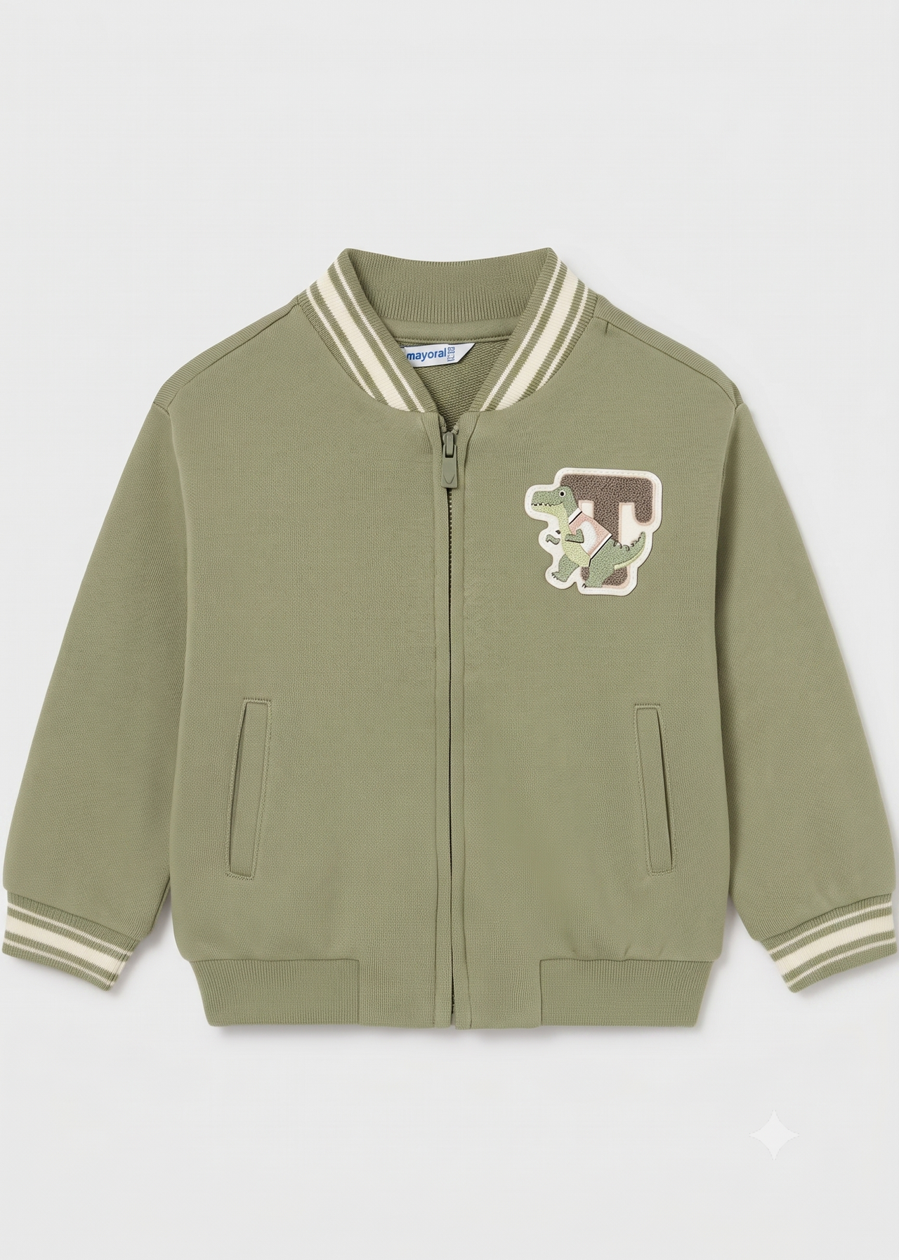 Chaqueta Bomber sin capucha dinosaurio bebé