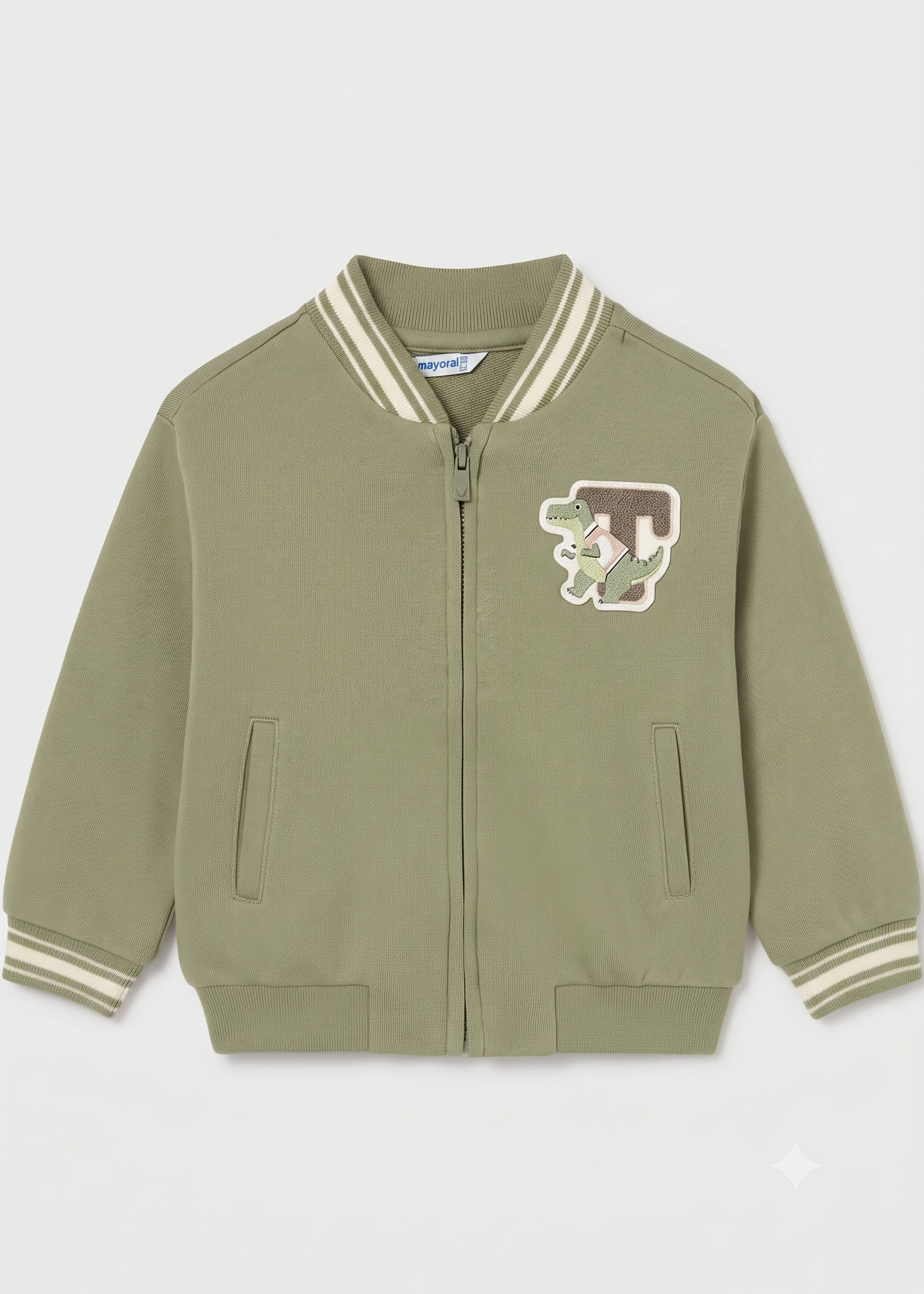 Chaqueta Bomber sin capucha dinosaurio bebé