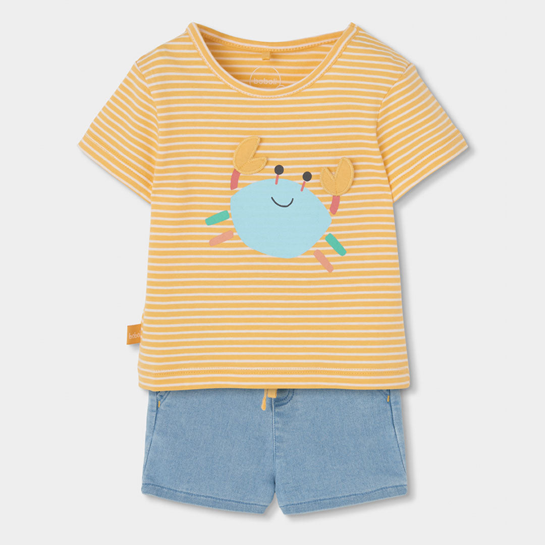 Conjunto punto de bebé niño