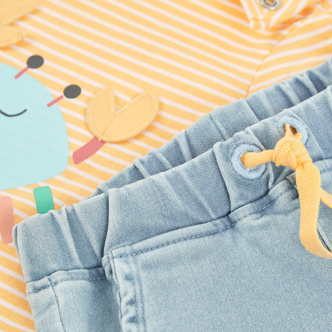 Conjunto punto de bebé niño