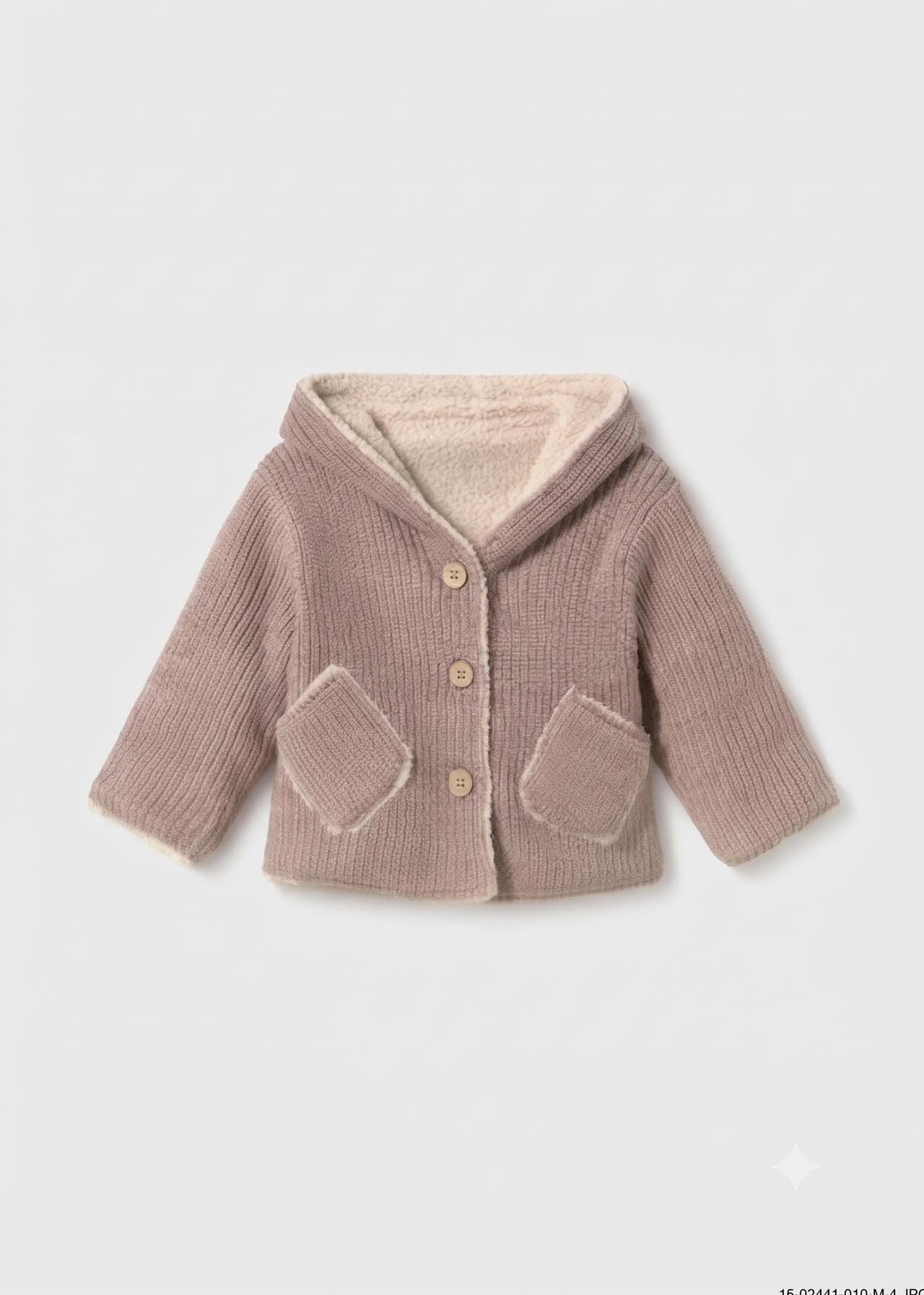 Canguro tricot reversible bebé niña.