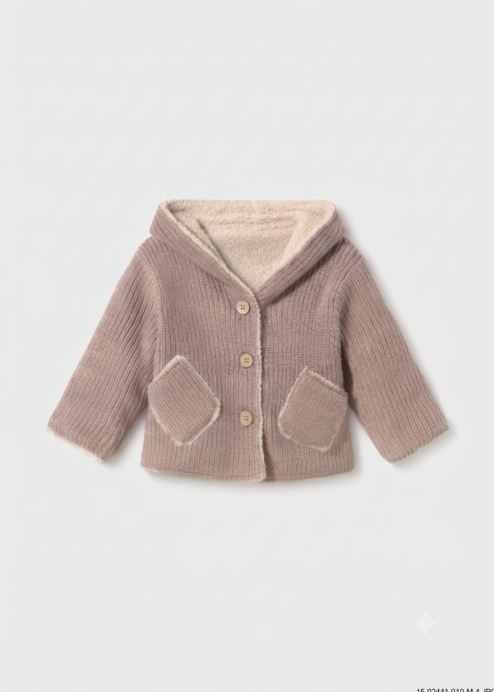 Canguro tricot reversible bebé niña.