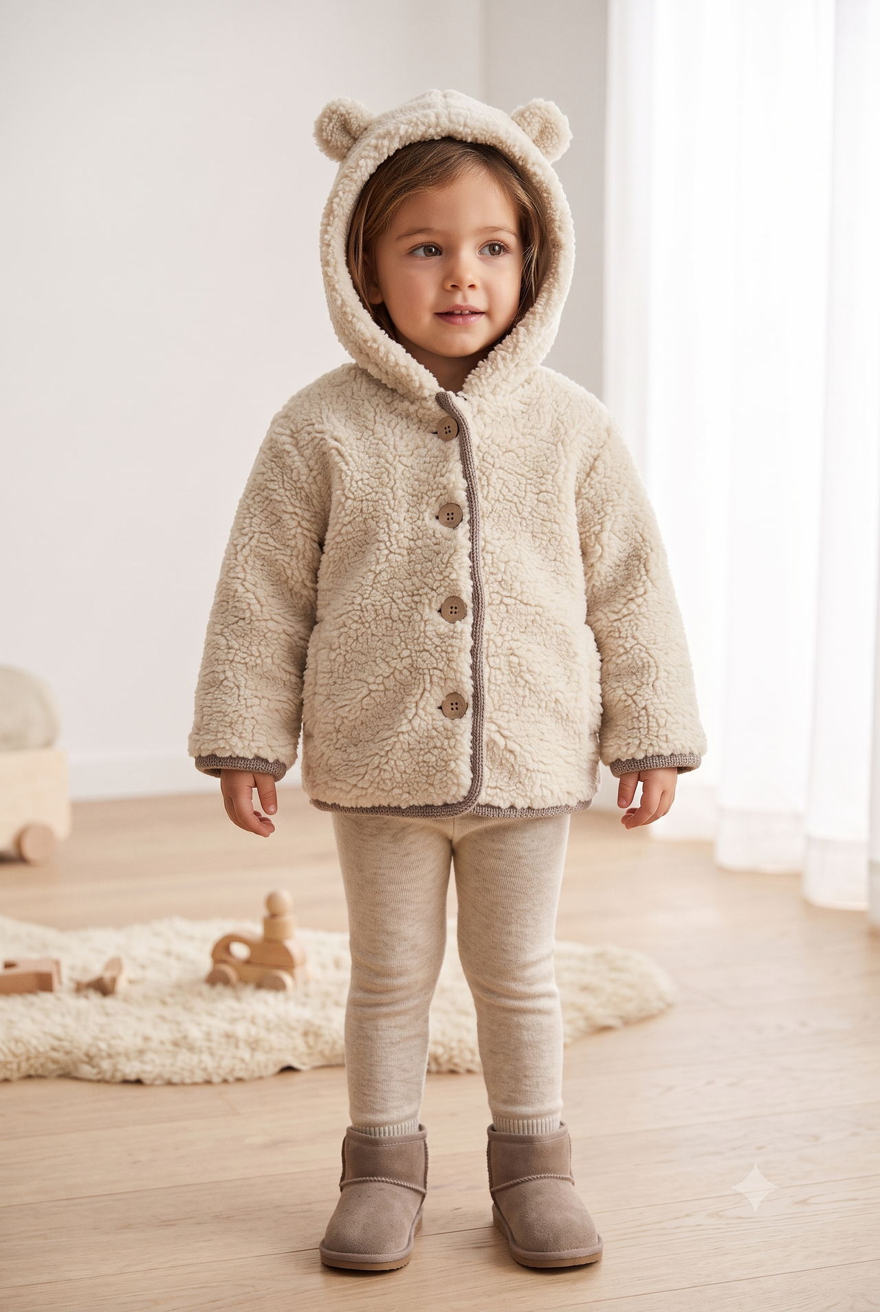 Canguro tricot reversible bebé niña.