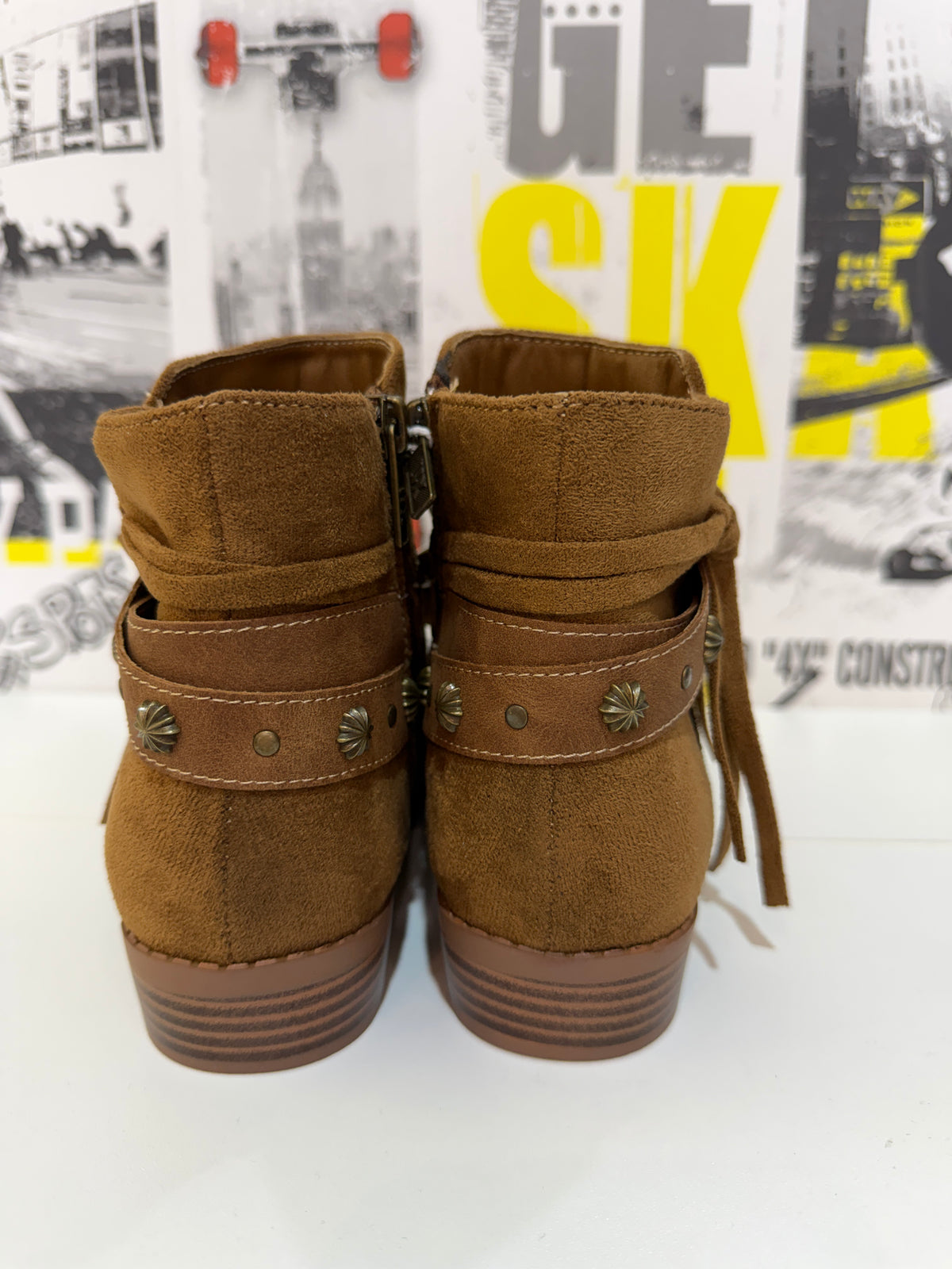 Botin campero antelina camel